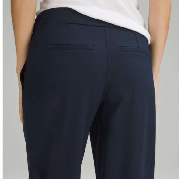 Lululemon Luxtreme Mid-Rise Straight-Leg Trouser True Navy Women Sz M - Picture 7 of 12